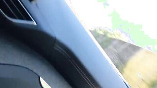 Bae 19 yo tries out new sex dildos while driving on