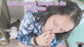 Quick Smoking Blowjob in the Bathroom - SFL119
