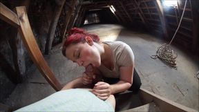 In the attic of his strict parents