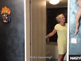 Aged Club - Hawt Golden-haired GILF Hanka dirty sex affair