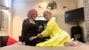 Grease-covered gang bang