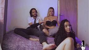 Cuckolded Husband's Long Schlong Amazed by Bouncing Big Tit and Ass Play
