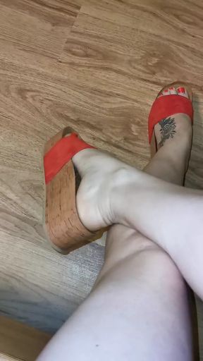 Mistress teases you with her sexy legs