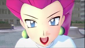 Jessie Rocket Blowjob on the Park - Poketmonster