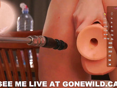 Hot Babe Takes Huge Dildo Machine on Her Juicy Ass