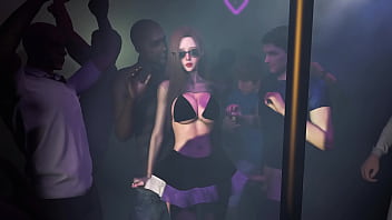 Hot Asian wife gets gangbanged at the club in 3D anime hentai