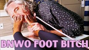BNWO Foot Bitch - A foot domination scene featuring: ebony foot fetish, BNWO, foot licking, bare feet, soles, and slave training - 4K