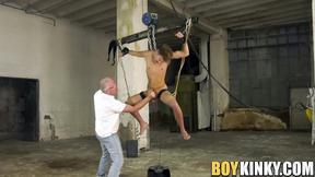”Rough handjob & bondage with charming twink & kinky daddy”