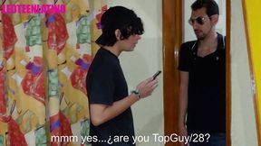 innocent twink is convinced to have sex with the online creep