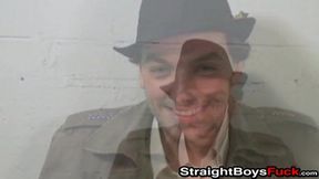 Young babe gets fucked by two handsome amateur dudes