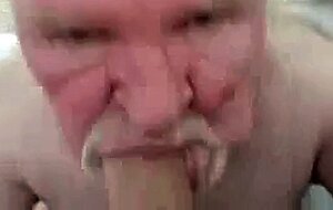 Daddy bear sucking cock
