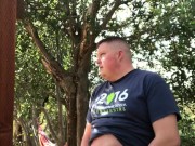 Jerking Off in my Campsite in the Mountains