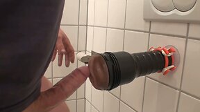 Desperate Fuck with fleshlight after 8 days no Sex