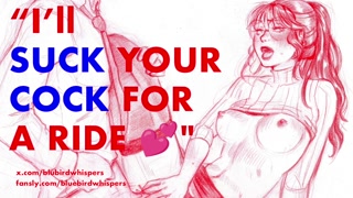 HOT and WET Hitchhiker Rides Your Cock Until You Cum ASMR EROTIC AUDIO ROLEPLAY