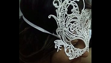 This mask feels so good while i please you...