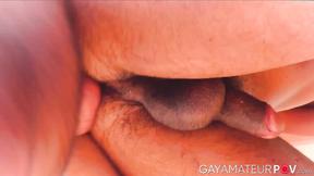 ”Hardcore foursome butt drilling & dick stroking by hotties Rikk York & Nick M”