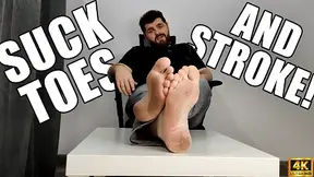 Suck My Toes And Stroke - Foot Fetish - Foot Worship - KingMarti - 4k UHD 2160p