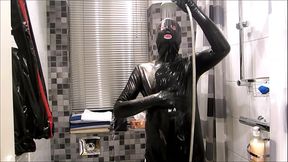 065 Cool Shower in Latex Suit