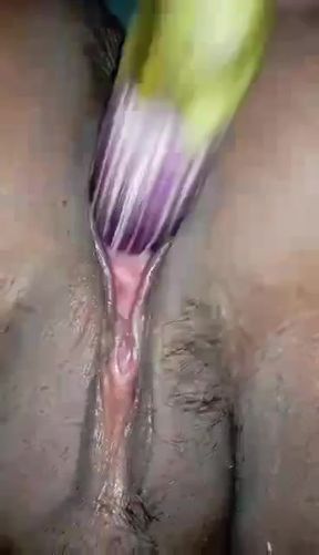 Wife enjoying her self