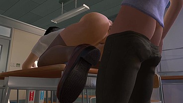 Asian Girl Studying while getting Anal - 3D Hentai