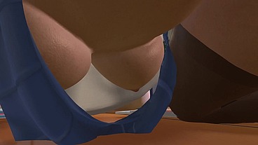 Asian Girl Studying while getting Anal - 3D Hentai