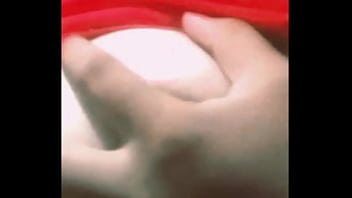 Indian girl showing her perfect big boobs and pressing