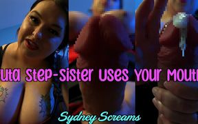 Futa Step-sister Uses Your Mouth