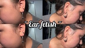 One healthy ear and one stuck shut