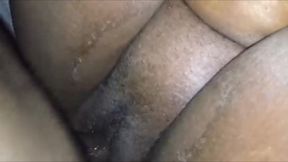 Squirting on His Big Black Hard Cock