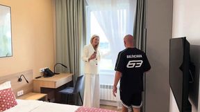 Roomtoor with Two Dicks! Riding Dick Like Crazy!