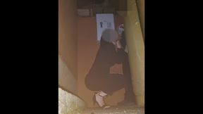Company Year-end Party. Married Woman Gives Blowjob In A Corner Of The Party