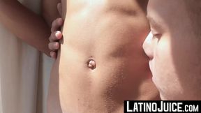LatinoJuice.com - Latino twink Edipo Rey spitroasted by Sahid and Rob Angel