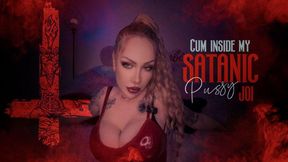 Cum inside my satanic pussy JOI - femdom pov - super villain - succubus - satanic - religious - blonde - big tits - milf - pussy worship - devil