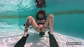 aquaphilias- ginary she loves double hose scuba orgasms