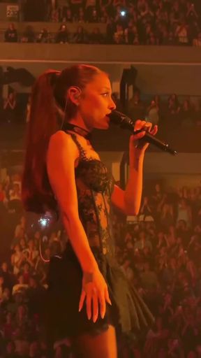 Singer on stage