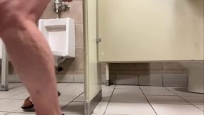 Mitchibitionist - Public toilet dildo exhibitionist - Aug 13 &mdash;  2025
