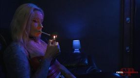 Blue light and cigarette 4K MP4