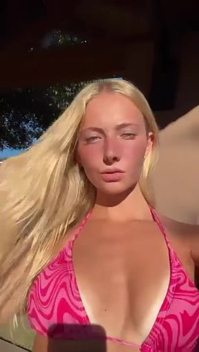 Big-titted onlyfan shows off her ass