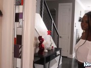 EBONY MILF Squirts All Over the Cam - Naomi Foxxx hardcore