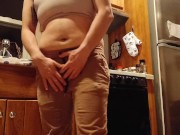 Water Fountains Makes Trans Piss On Kitchen Floor