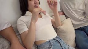 Confessing My Cuckold Desire While Girlfriend Was Away Surprised Yet Cooperating Friend
