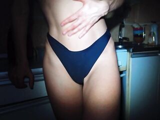 Teens (eighteen) Shoves Large Cucumber In The Booty