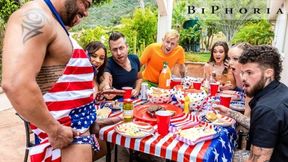 Get ready for the ultimate biphoria experience at this explosive 4th of July sweet bi orgy - with fire, passion, and plenty of steam!