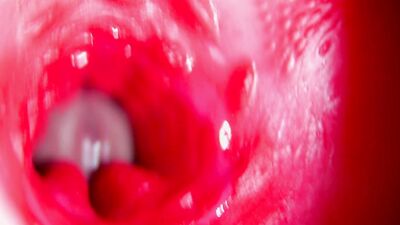 Juicy beautiful pussy squelches inside ASMR close-up inside the anus