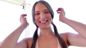 izzy lush creampie pussy-to-mouth cum drinking