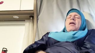 Fatima in her camper