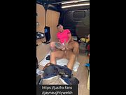 Cruising a work man who fucked me in back of his van bareback tradie raw