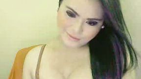 Huge Dick Tranny Masturbation Show