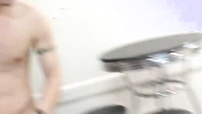 A pair of sweet young hussies are sharing the stallion's dick in a threesome