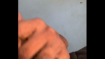 Africa big black dick jerking off til cum.